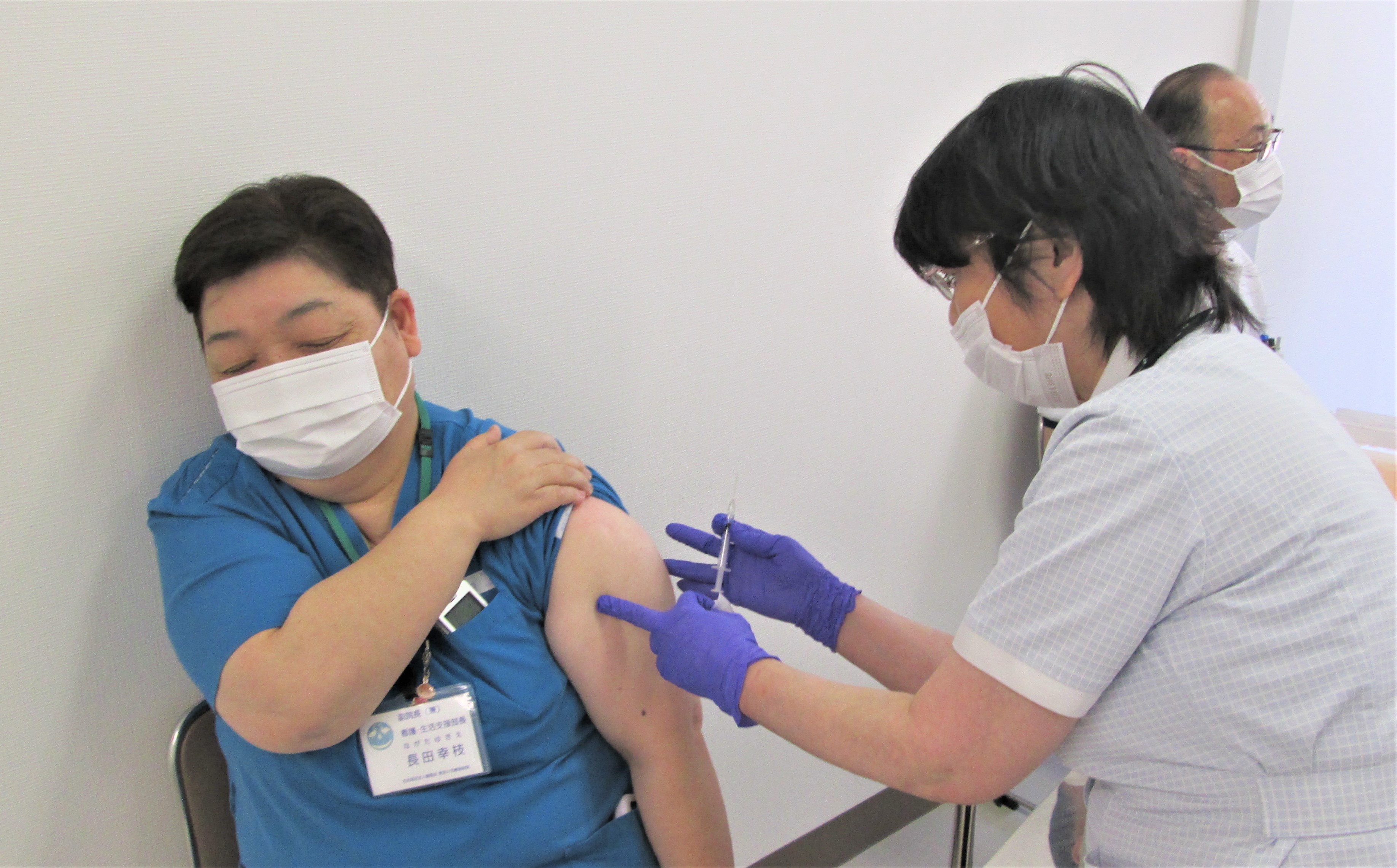 新型コロナワクチンの医療従事者向け接種・院内第1号は...