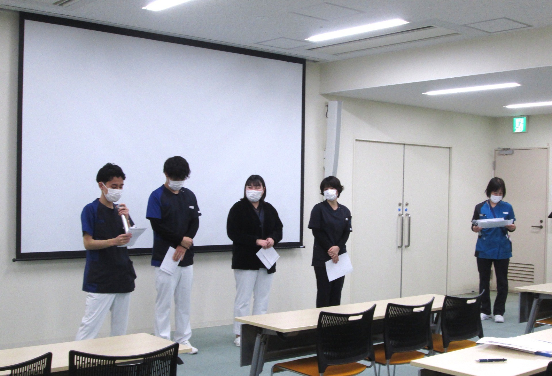 1年目看護師成長報告会が行われました。