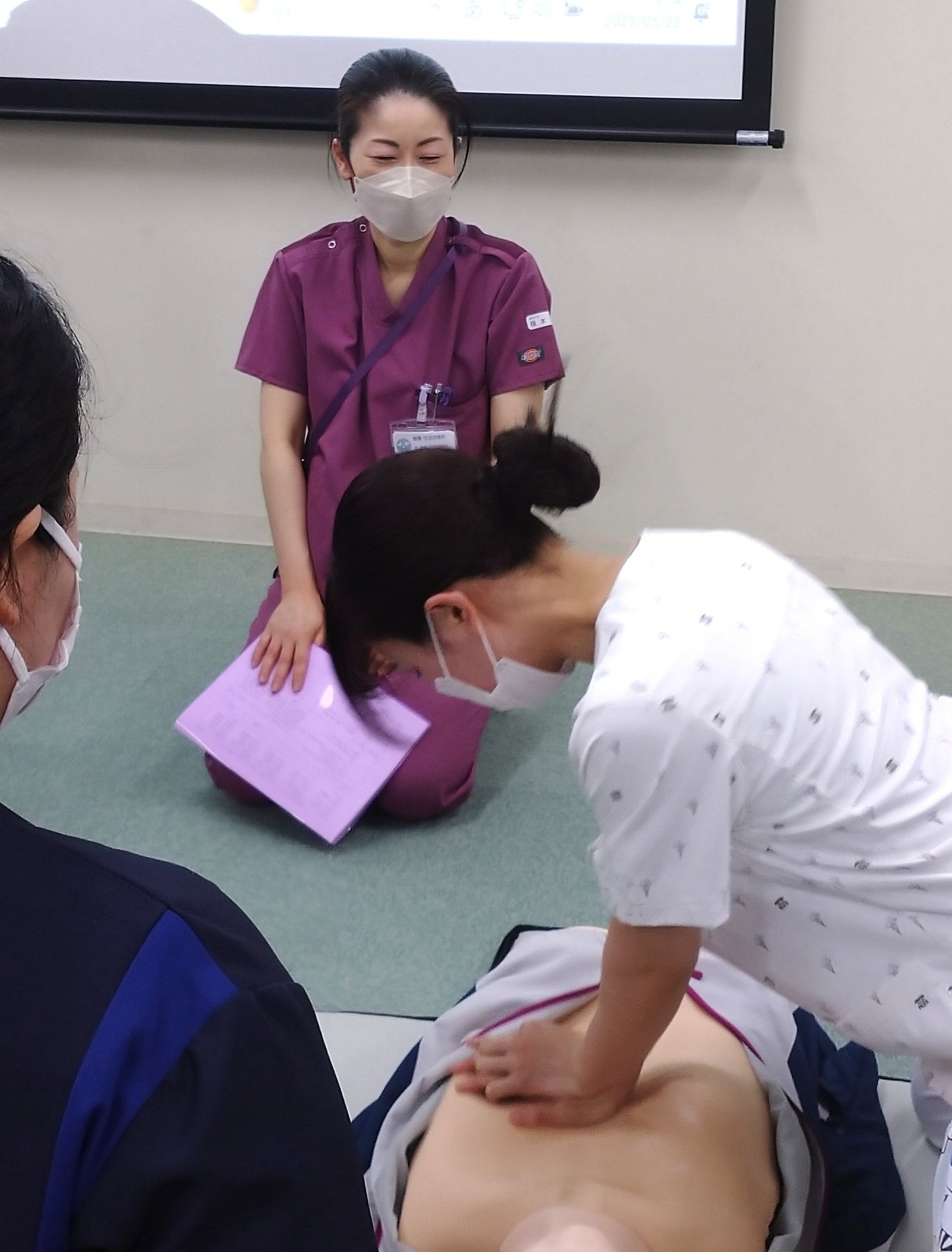 救急蘇生実技演習、やっぱり実践が大事！