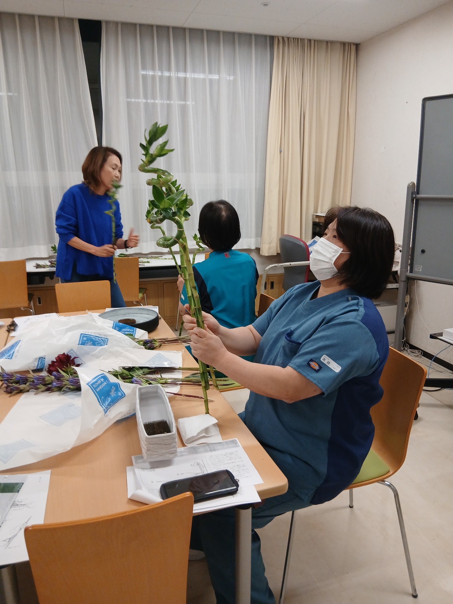こんな竹、初めて見た！生け花で大盛り上がり